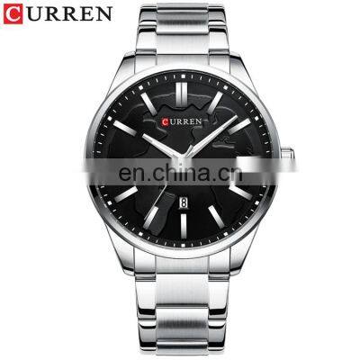 CURREN 8366 Japan Quartz Movt Men Brand Wrist Watches Stainless Steel Calendar Business Popular Military Watch