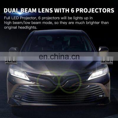 High Performance 2019 Camry LED Upgrade Modified Headlight Assembly Lighting Front Lamp for Toyota 2018 2019 2020