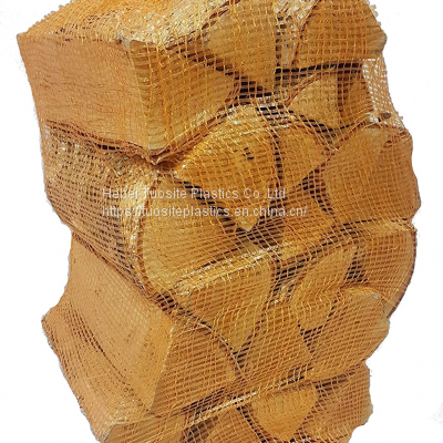 Tubular Tape Pp/pe Mesh Bag for Packing Firewood With Drawstring Convenient Mesh Sacks photo-2