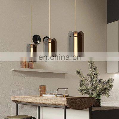 Modern LED Pendant Light Suspension Hanging Lights With Frosted Glass Foyer Lamp Dining Room Decoration