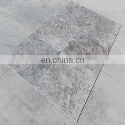 Premium Selection Quality Hot Sale Turkish Silver Travertine Filled & Honed Tiles Made in Turkey CEM-FH-06