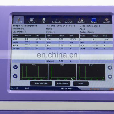 KD3800 CE Approved Lab Equipment 3 Part Fully Automatic Hematology Analyzer Price With 60 Tests Speede photo-2