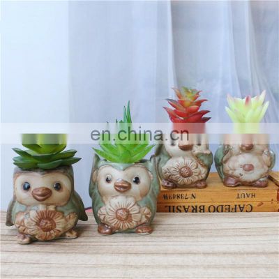 4pcs Small & Plant Decorative Pots Cute Potted Artificial Plants With Ceramic Pot Simulated Lotus Aloe Mini Bonsai