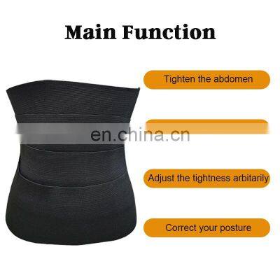 Hot Sale Custom Logo Flat Tummy Wrap 4 Meters Elastic Band Women Shaper Waist Trainer Body Slimming Belt photo-2