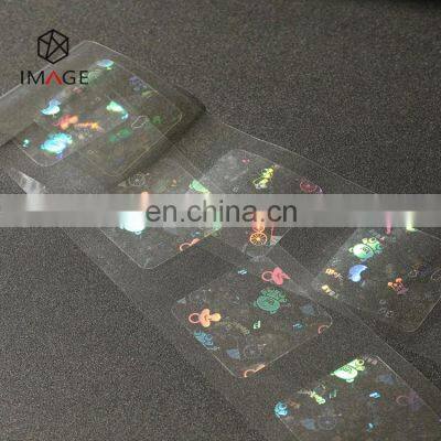 3D Customize Clear Adhesive Laser Holographic Labels