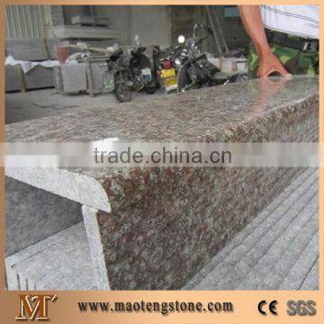 Cheapest G687 Polished Granite/Peach Red Polished Granite/China Pink Polished Granite for Stair,Steps & Risers, Treads