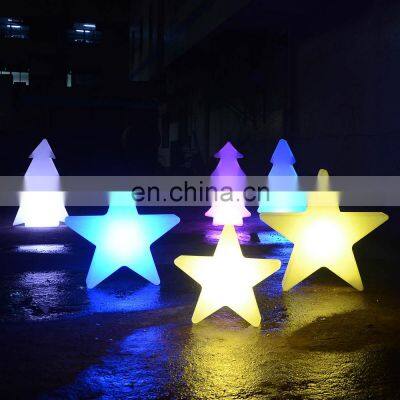 led big star Christmas light/Top tree decorate star smart outdoor lights RGB color flashing led Christmas light decoration