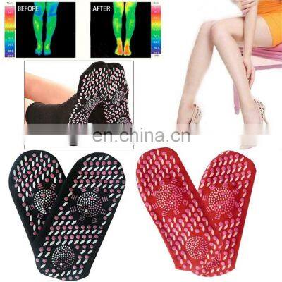 1pair Tourmaline Self-heating Magnetic Socks Anti Cold Promote Blood Circulation