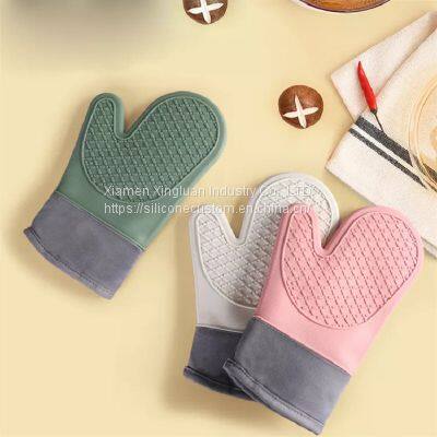 Heat Resistant kitchen accessories Silicone Oven Mitt Silicone baking gloves for Cooking,Baking,BBQ