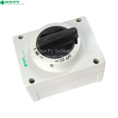 Wholesale Waterproof IP66 DC Isolator Switch Enclosure for PV System 32A Panel Type