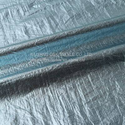 New Design Breathable Golden Stamping Nylon Fabric For Fashion Jacket Downcoat photo-4