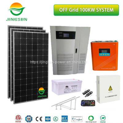 100KW Off Grid Solar System 550W panels