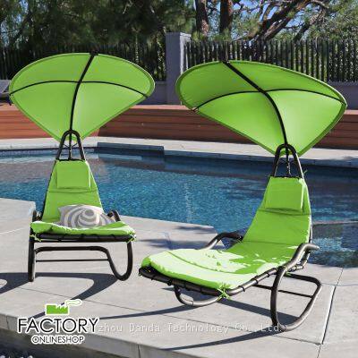 Green Color Outdoor Modern Design Rocking Chair Indoor/Outdoor Leisure Swing Hanging Chair