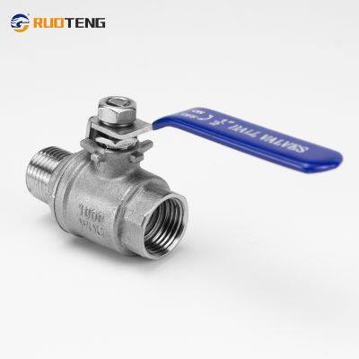 [RUOTENG] Stainless Steel 304 316 2PC F/M NPT Threaded Ball Valve With Locking Device photo-3