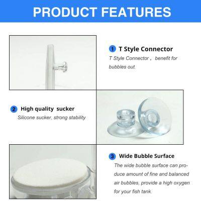 Boxtech Aquarium Nano Air Stone Fish Tank Ultra Silent Nano Bubble Stone Silent Diffuser for Dissolved Oxygen, Used in Aquariums Fish Tank photo-3