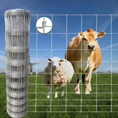Heavy Duty Cattle Fencing Hing Joint Farm Fence Wholesale Mesh Wire Diameter 1.8-2.2mm for Animal Husbandry