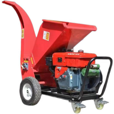 2024 Hot Small Diesel Engine Powered Wood Crusher Branches Shredder for Home Use