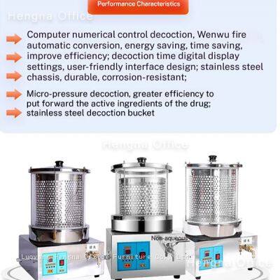 3+1 Units Commercial Herbal Tea Brewer and Sachet Packing Machine, Multi-function Botanical Liquid Extractor for Herbal Hospitals photo-4