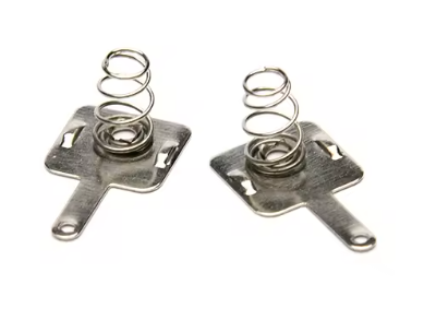 OEM Customized Metal Stainless Steel Electrical Remote Control Battery Holder Spring AA Contacts Spring photo-2