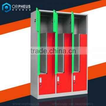 Double Tier Colorful Door Steel Metal L Lockers For Sale