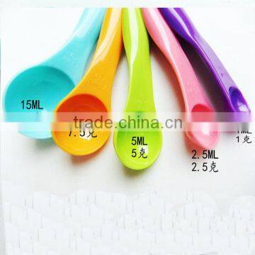 Mixed Colors, Set of 5,Color Measuring Spoons photo-3
