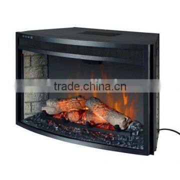 Compact Media LED 33" Electric Fireplace Inserts Antique