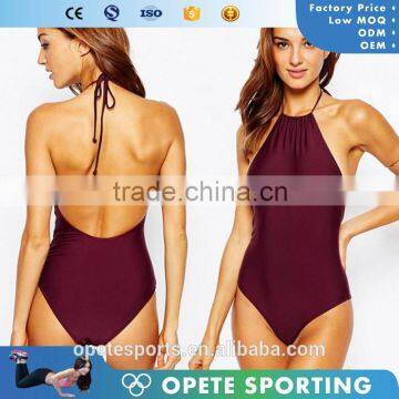 (OEM ODM FACTORY)Wholesale High Quality Cheap Pretty Sexy One Piece Monokini Swimsuits For Women