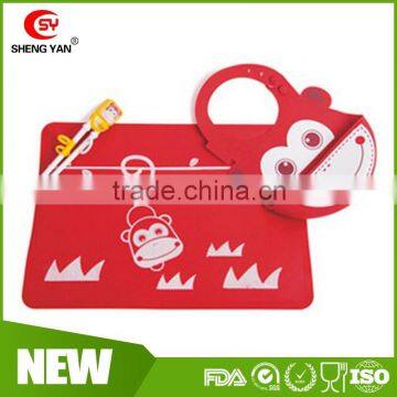 Customized Food Grade Silicone Baby Kids Placemat Bib/table Mat Quality Choice photo-4