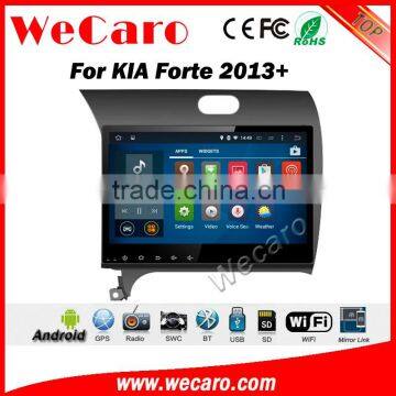 Wecaro 10.2 inch android 4.4/5.1 car dvd for kia forte gps navigation system 2013 + With Wifi and 3G GPS Radio RDS