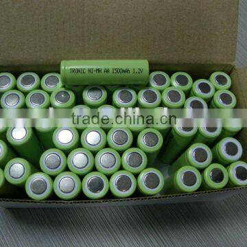 NI MH AA battery with 1500mAh 1.2v