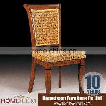 intalian style antique wood high back dining chair