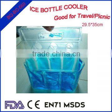 Ice gel bottle cooler