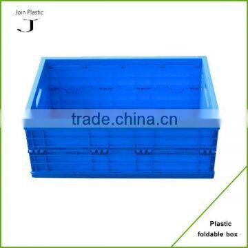 Plastic foldable moving crates for book storage