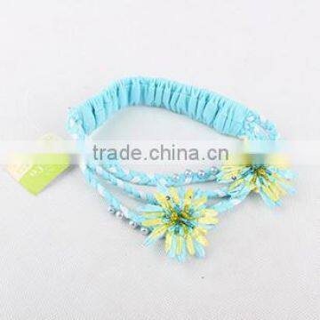 Beautiful Lovely Baby Headband Flower Pretty Girls Pearl Hair Band Elastic On stock