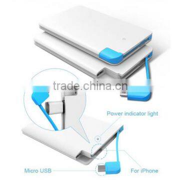 Most Popular Fashion Portable 2500mAh Credit Card Power Bank for Andorid/IOS photo-4