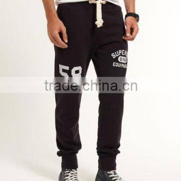 black cotton joggers