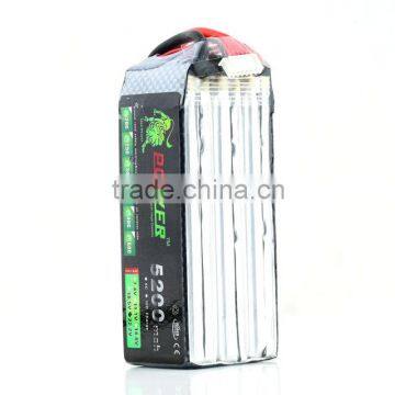 LION 22.2V 5200MAH 30C rc battery for helicopter rechargerable battery