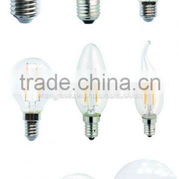 filament led bulb 200lm 400lm candle lamp