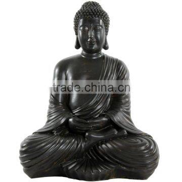 Oriental Furniture Japanese Sitting Buddha Statue