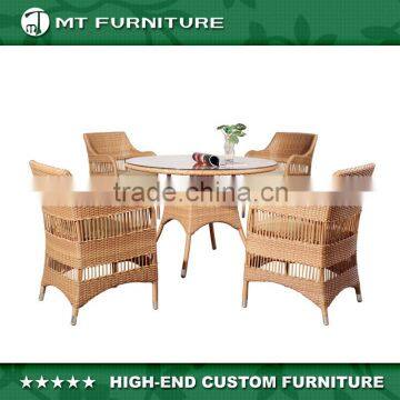 Wholesale Rattan Table and Chair Set for Coffee Shop