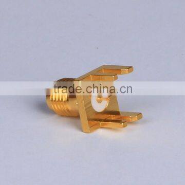 RF Coaxial SMA Connector jack Female Straight 4 Holes for PCB Edge Mount Connector