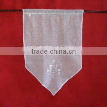 Embroidery curtain with rod pocket for Europe market