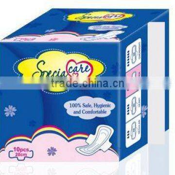 New Packing 280mm cottony soft winged feminine sanitary towel