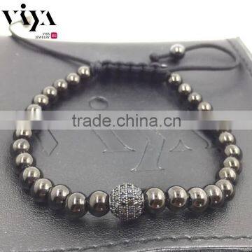 2 YEARS NO Loose Color 18K Gold Plated Man Baeds Bracelet photo-2