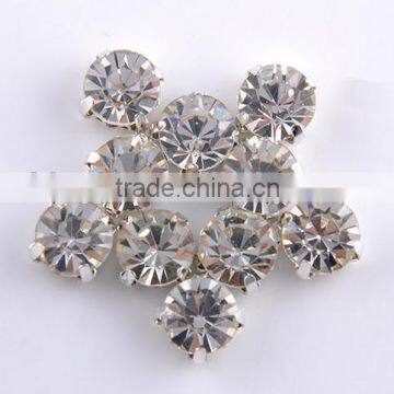 Sedex Audited Factory 2 Pillar Metal Sew-on Rhinestone Beads With Catcher photo-3