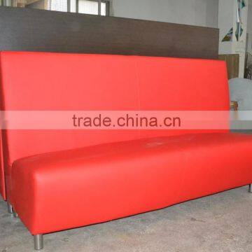 Modern leather restaurant booth sofa XY0135