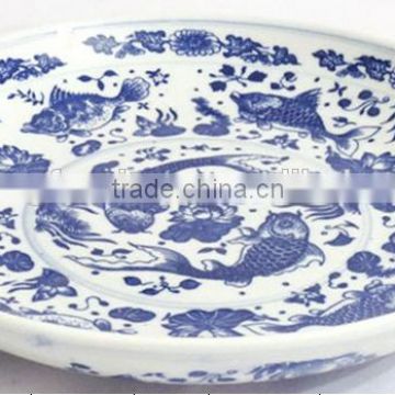 Chinese antique drawing porcelain plate LW649