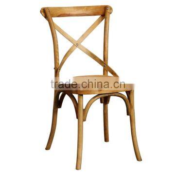 high quality factory price cross back wood chair oak, solid wood chair anntique