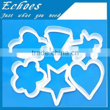 Cheap price 6pcs plastic biscuits cutters