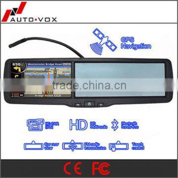 High digital rear view mirror navigation with dvr system